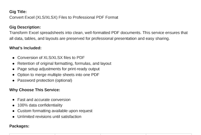 do xls to PDF easily